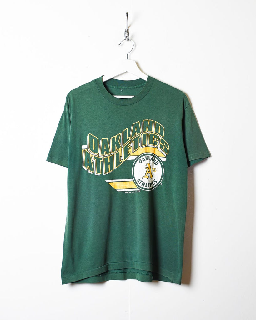 Vintage 80s Green MLB Oakland Athletics 80s Single Stitch T-Shirt - Medium  Cotton– Domno Vintage