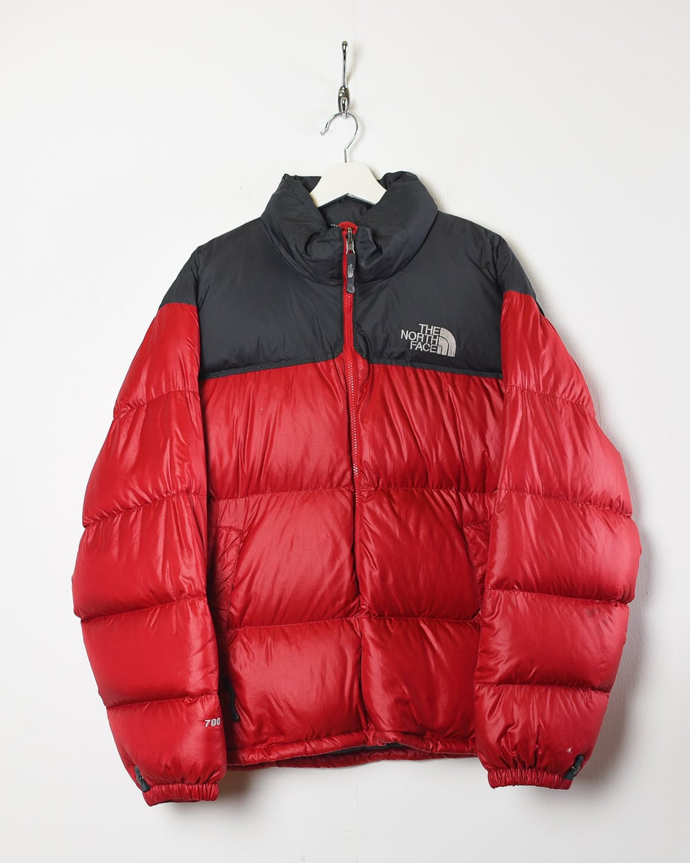Vintage 90s Red The North Face Nuptse 700 Down Puffer Jacket