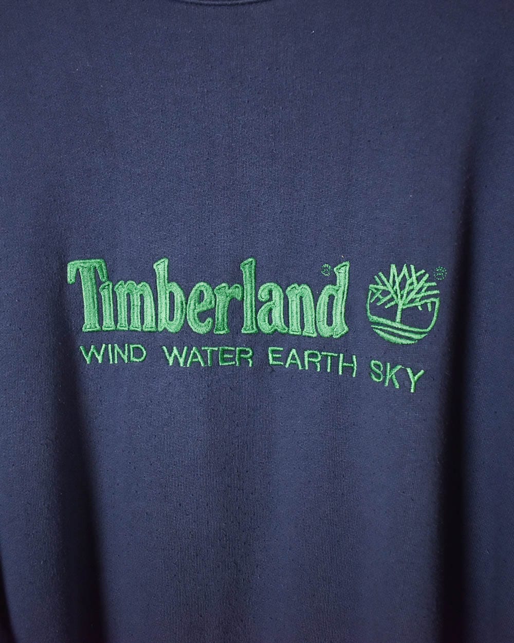 Navy Timberland Wind Water Earth Sky Sweatshirt - XX-Large