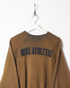 Brown Nike Athletic Sweatshirt - Small
