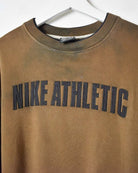 Brown Nike Athletic Sweatshirt - Small