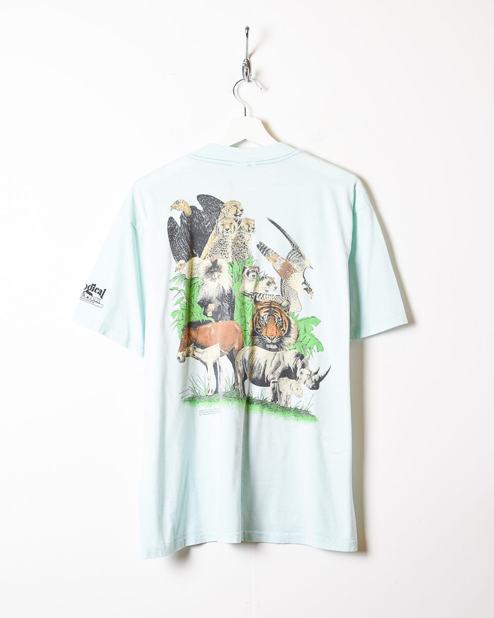 BabyBlue Zoo Wildlife Single Stitch T-Shirt - Large