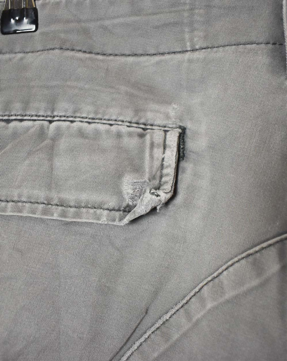 Grey Carhartt Double Knee Carpenter Cargo Jeans - W36 L32