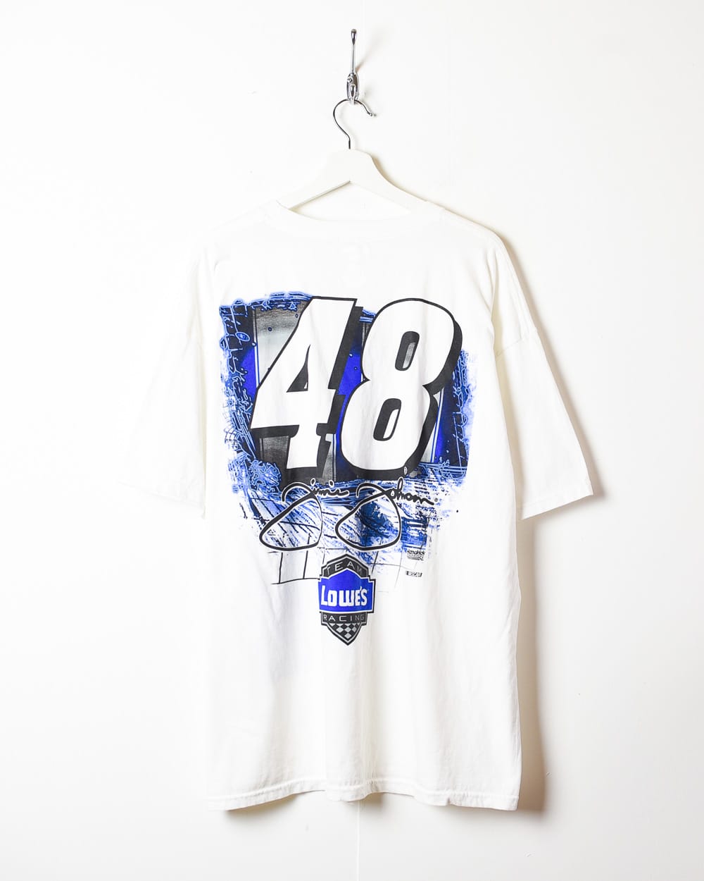 White Nascar Jimmie Johnson T-Shirt - XX-Large