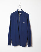 Navy Nike 1/4 Zip Sweatshirt - Large