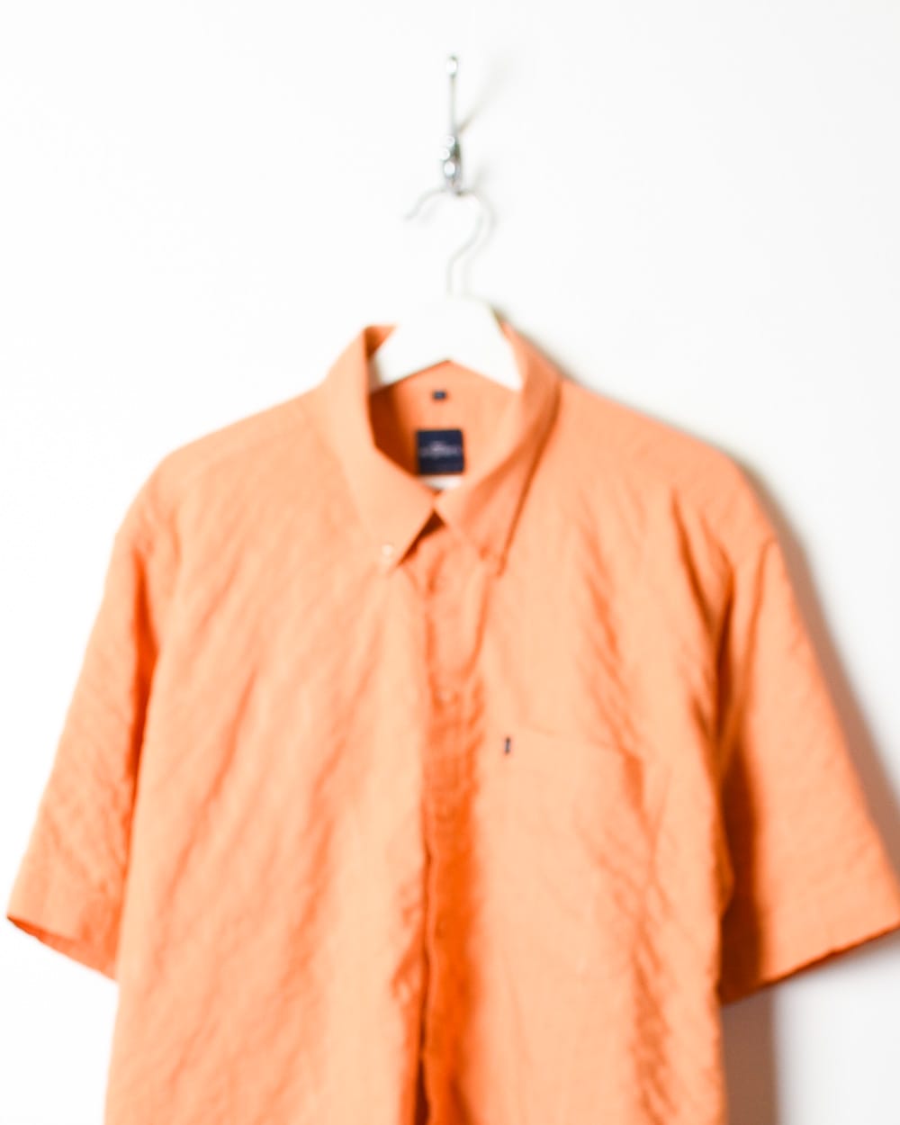 Orange Textured Short Sleeved Shirt - XX-Large