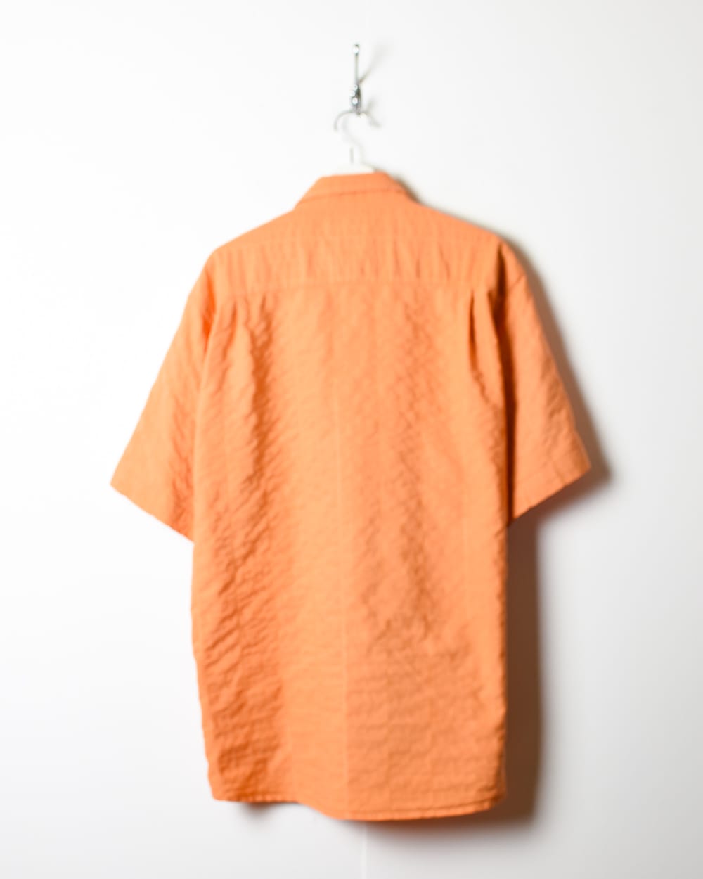 Orange Textured Short Sleeved Shirt - XX-Large
