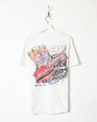 White Nascar Dale Earnhardt Jr Taming Texas T-Shirt - Medium
