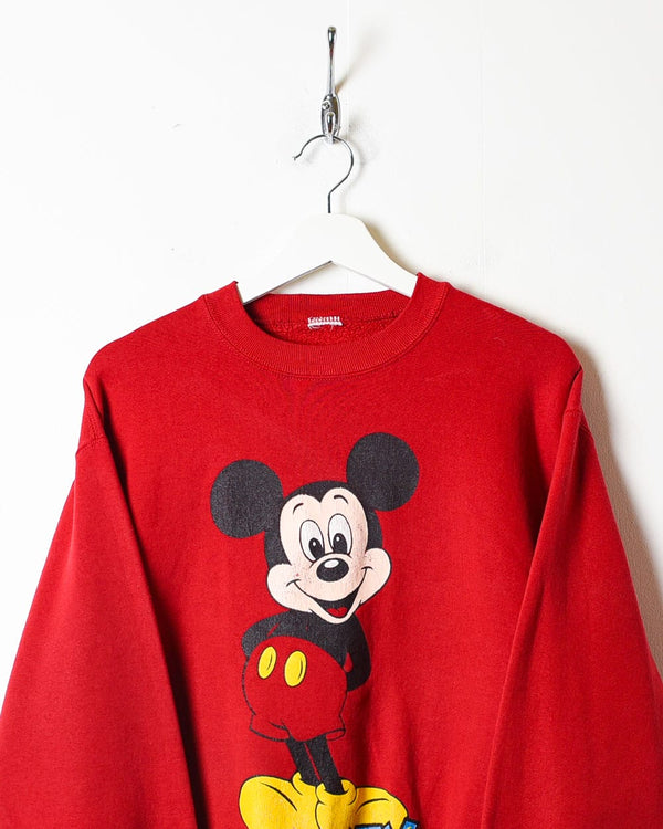 Red Disney Mickey Mouse Sweatshirt - Small