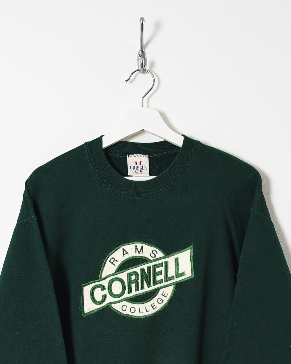 Gribble Rams Cornell College Sweatshirt - Medium - Domno Vintage 90s, 80s, 00s Retro and Vintage Clothing 