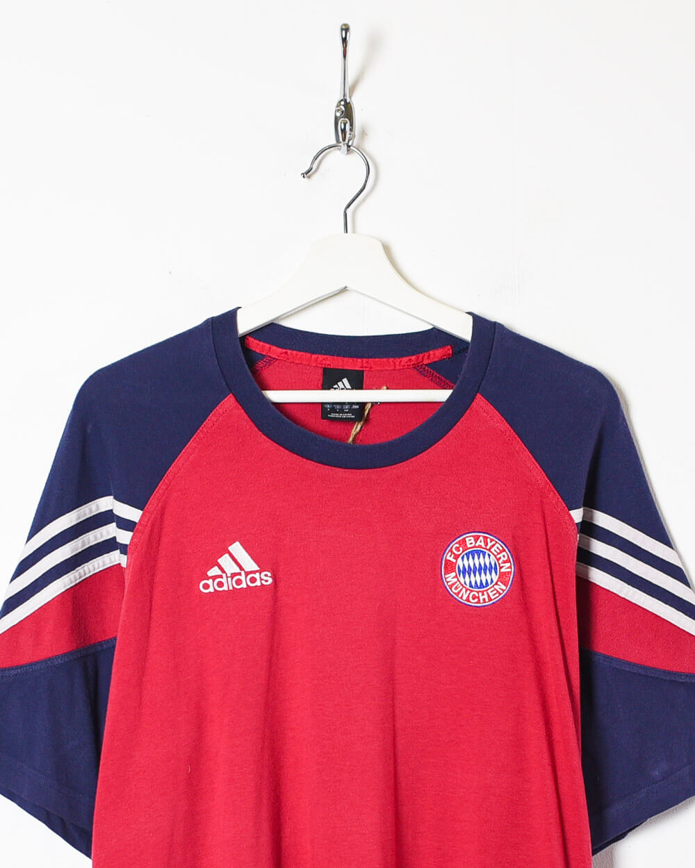 Red Adidas Bayern Munich T-Shirt - Medium