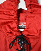 Marlboro 1/2 Zip Hooded Lightweight Jacket - XX-Large - Domno Vintage 90s, 80s, 00s Retro and Vintage Clothing 