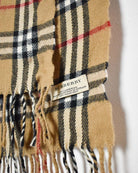 Neutral Burberry Lambswool Scarf