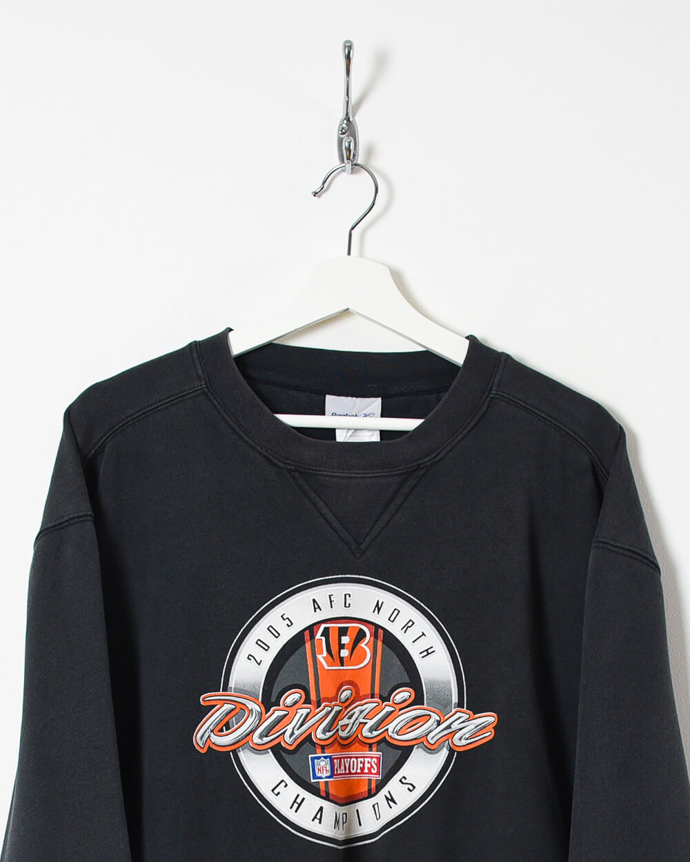 Reebok NFL Playoffs 2005 AFC North Champions Sweatshirt - X-Large - Domno Vintage 90s, 80s, 00s Retro and Vintage Clothing 