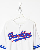 White NP Brooklyn Baseball Jersey - Medium