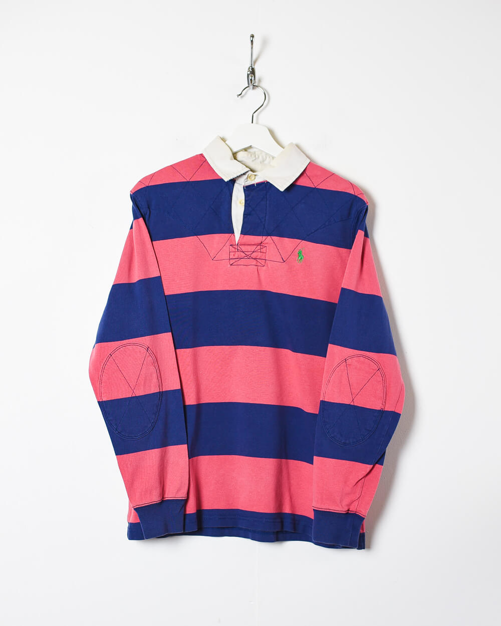 Pink Polo Ralph Lauren Rugby Shirt - Medium