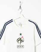 White Adidas France T-Shirt - Medium