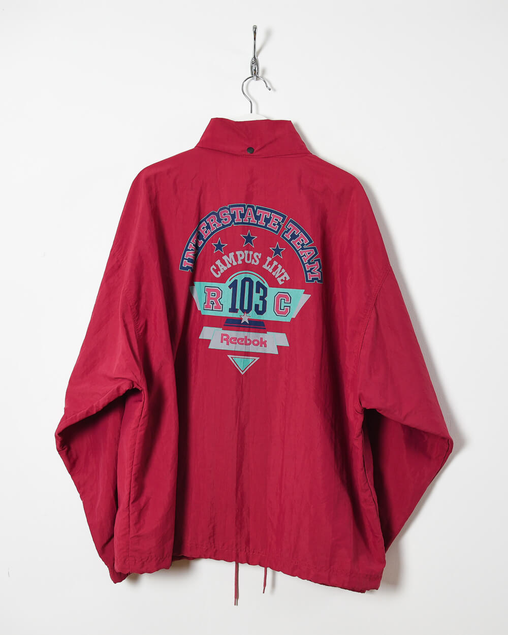 Reebok Interstate Team Campus Line 103 USA Windbreaker Jacket - X-Large - Domno Vintage 90s, 80s, 00s Retro and Vintage Clothing 