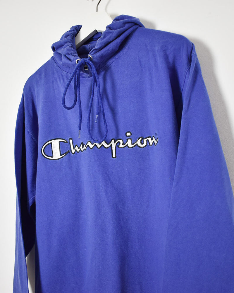Champion Long Sleeved Hooded T-Shirt - Small - Domno Vintage 90s, 80s, 00s Retro and Vintage Clothing 