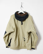 Napapijri Geographic 1/4 Zip Hooded Winter Coat - Medium - Domno Vintage 90s, 80s, 00s Retro and Vintage Clothing 
