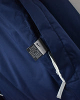 Vintage 00s Nylon Plain Navy Nike Reversible Fleece Winter Coat