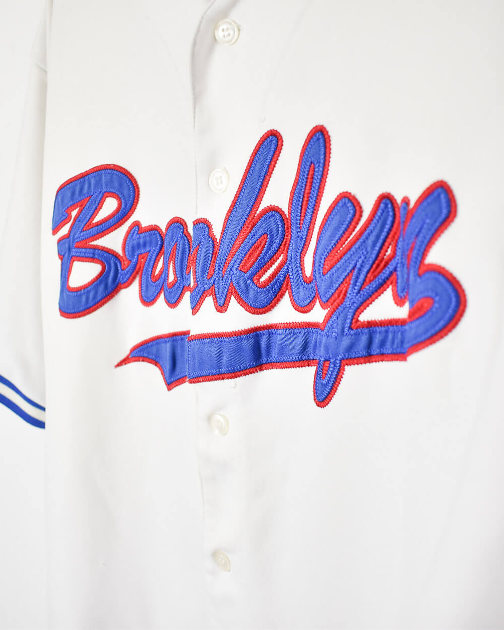 White NP Brooklyn Baseball Jersey - Medium