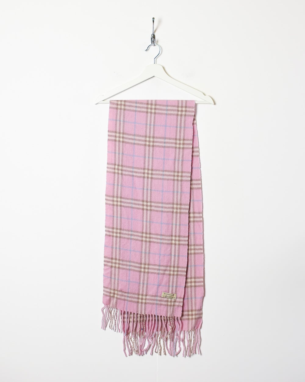 Pink Burberry Lambswool Scarf