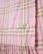 Pink Burberry Lambswool Scarf