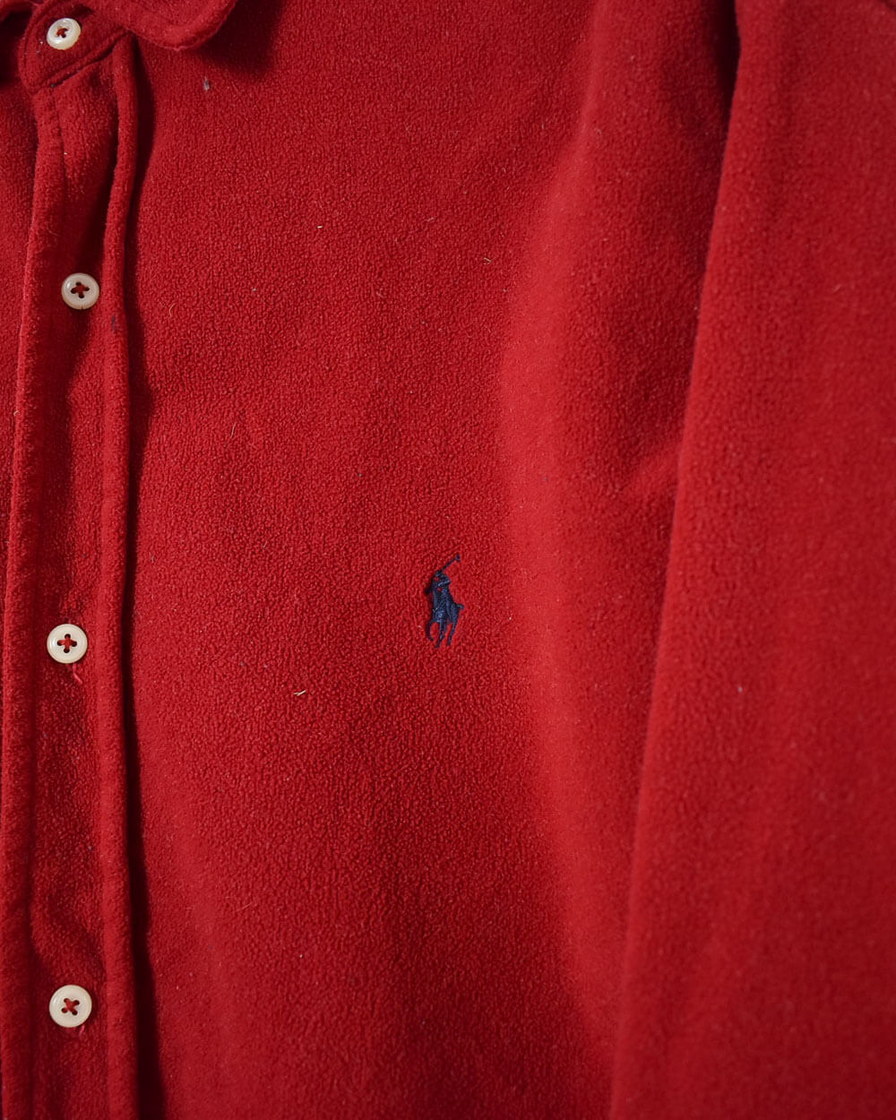 Ralph Lauren Fleece Shirt - XX-Large - Domno Vintage 90s, 80s, 00s Retro and Vintage Clothing 