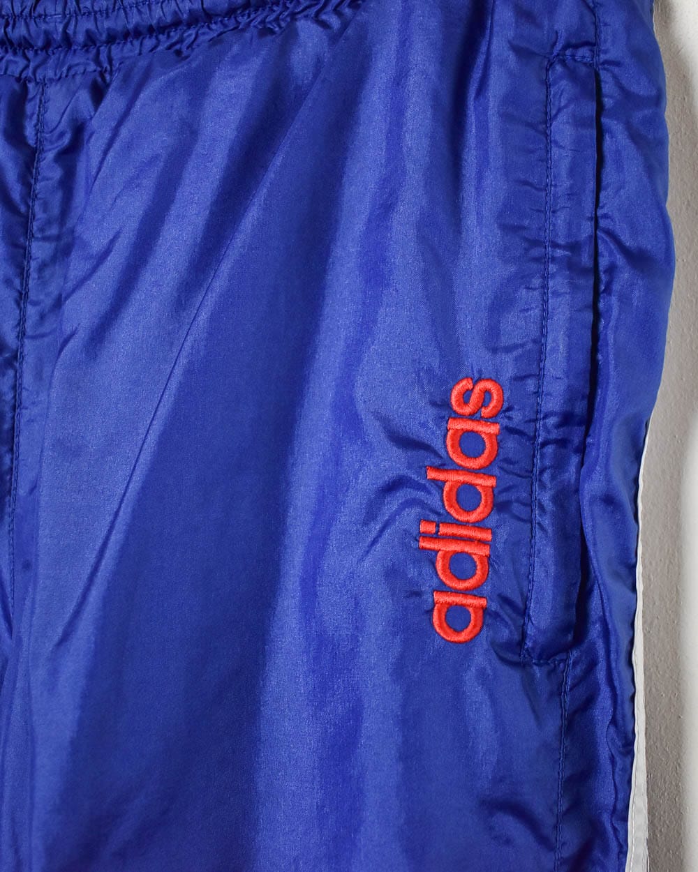 Blue Adidas Tracksuit Bottoms - Large