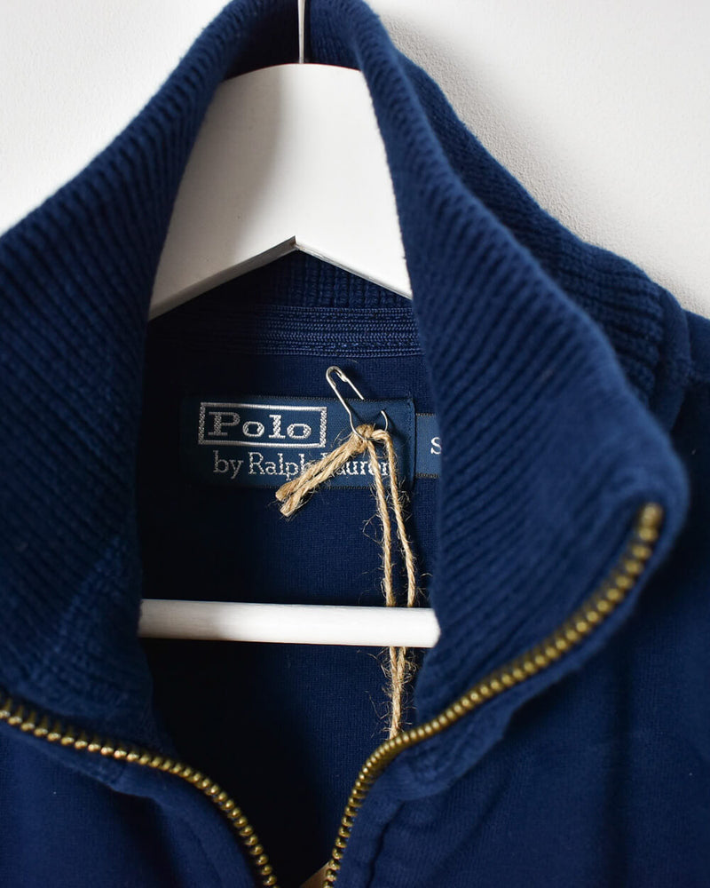 Ralph Lauren Zip-Through Sweatshirt - Small - Domno Vintage 90s, 80s, 00s Retro and Vintage Clothing 