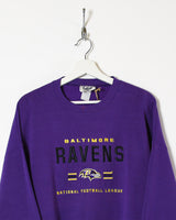 Vintage 00s Cotton Mix Purple Lee NFL Baltimore Ravens Sweatshirt