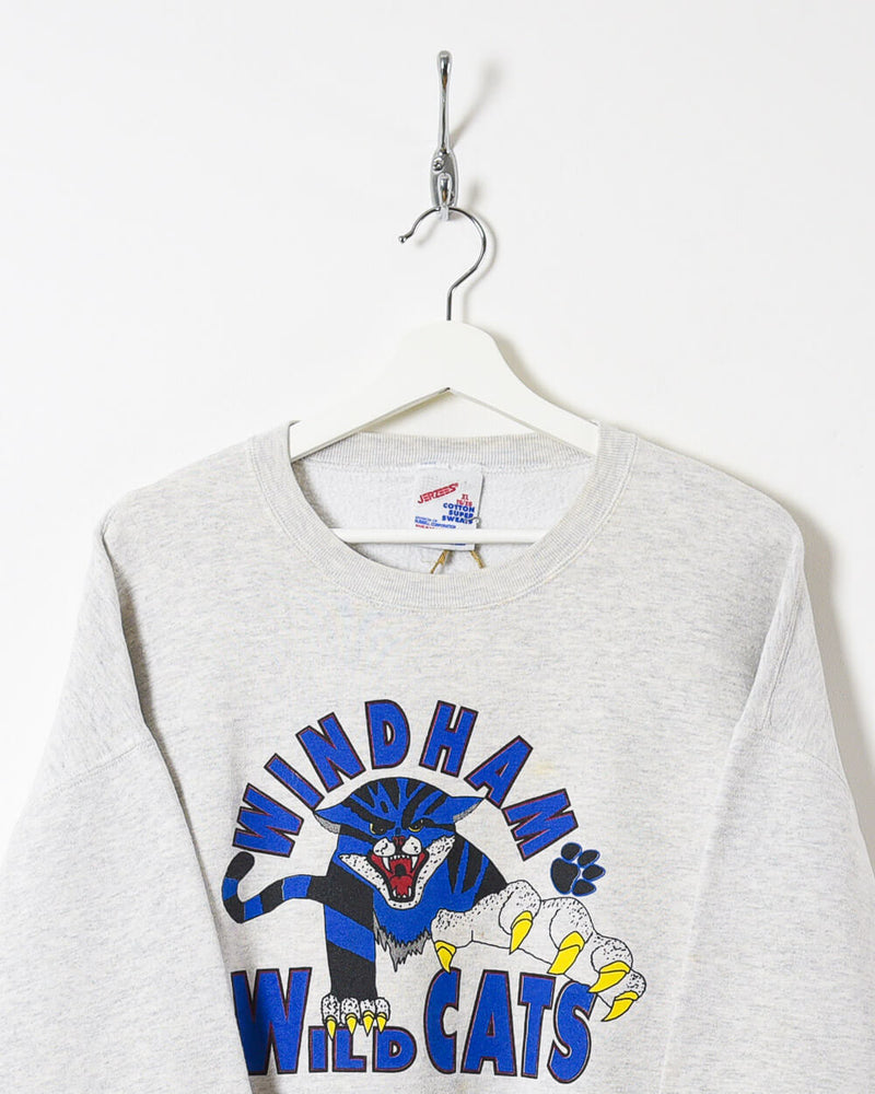Jerzees Windham Wild Cats Sweatshirt - Large - Domno Vintage 90s, 80s, 00s Retro and Vintage Clothing 