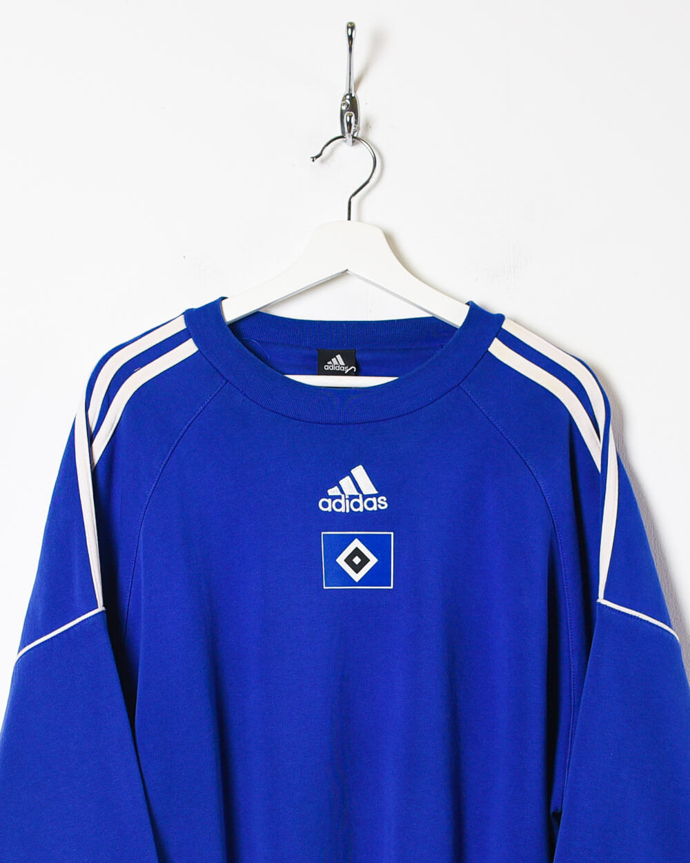 Blue Adidas Hamburg SV Sweatshirt - X-Large
