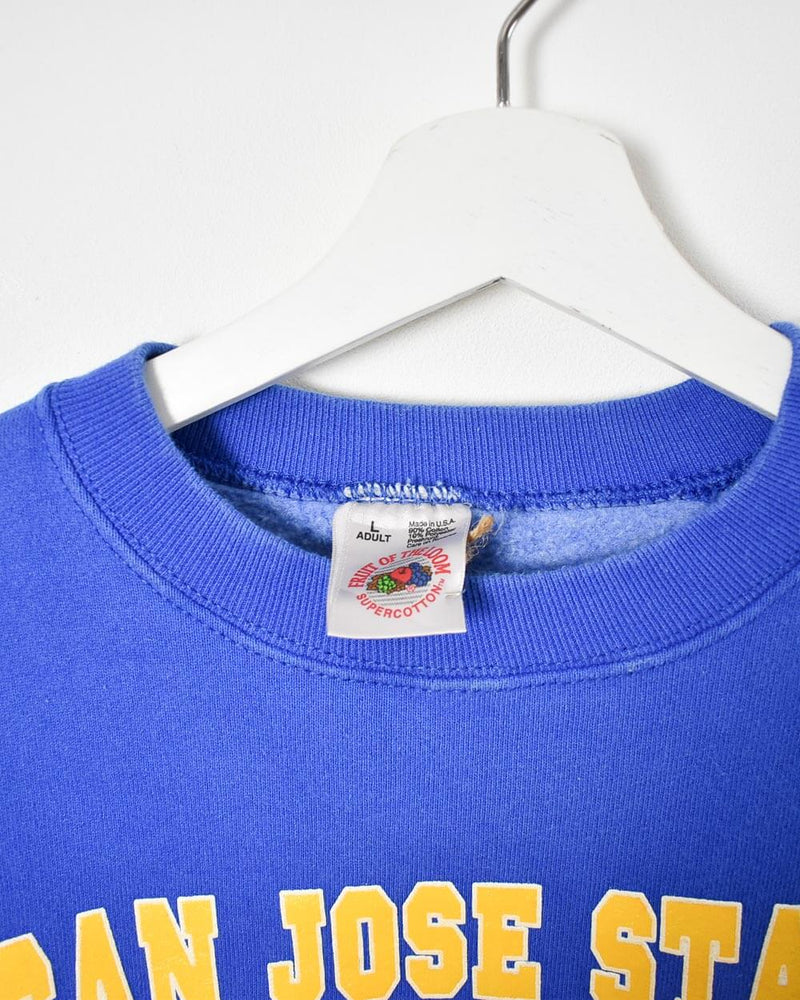 Fruit of The Loom San Jose State Spartans Sweatshirt - Large - Domno Vintage 90s, 80s, 00s Retro and Vintage Clothing 