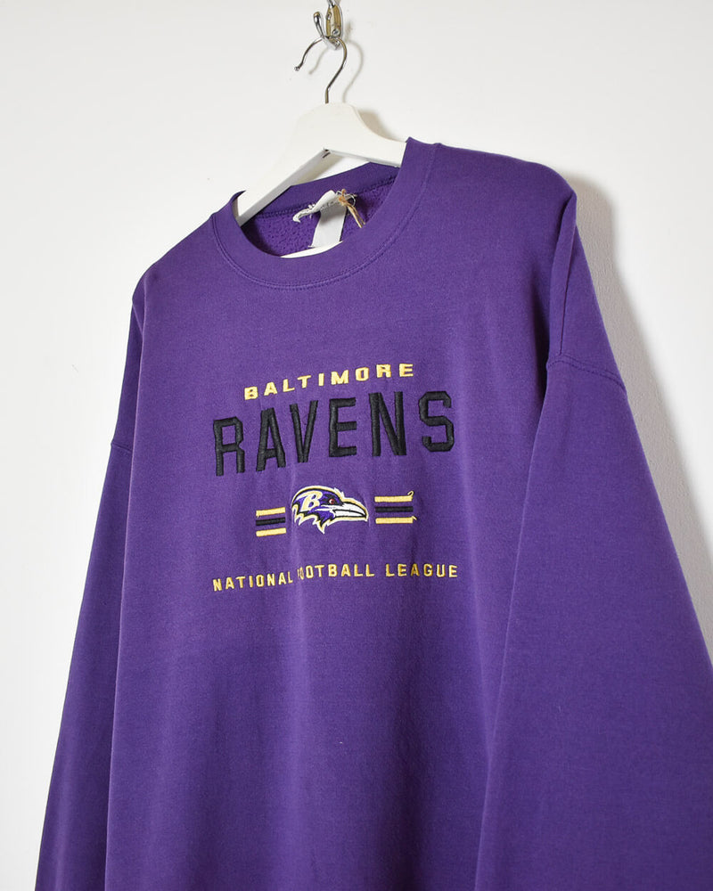 Vintage 90s Cotton Mix Purple Lee Baltimore Ravens National