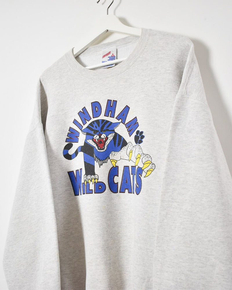 Jerzees Windham Wild Cats Sweatshirt - Large - Domno Vintage 90s, 80s, 00s Retro and Vintage Clothing 