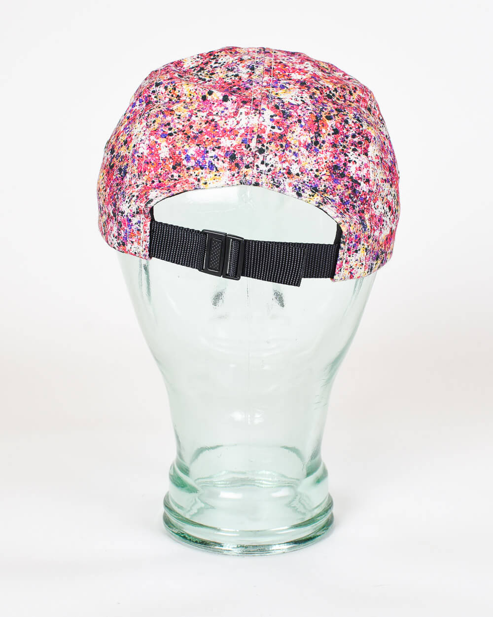 Pink Supreme Liberty Paint Splatter Camp Cap