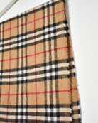 Neutral Burberry Merino Wool Scarf