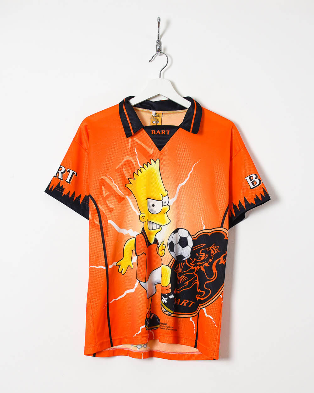 Bart Simpson Football T-Shirt - Small - Domno Vintage 90s, 80s, 00s Retro and Vintage Clothing 