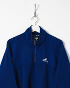 Adidas 1/4 Zip Fleece - Large - Domno Vintage 90s, 80s, 00s Retro and Vintage Clothing 
