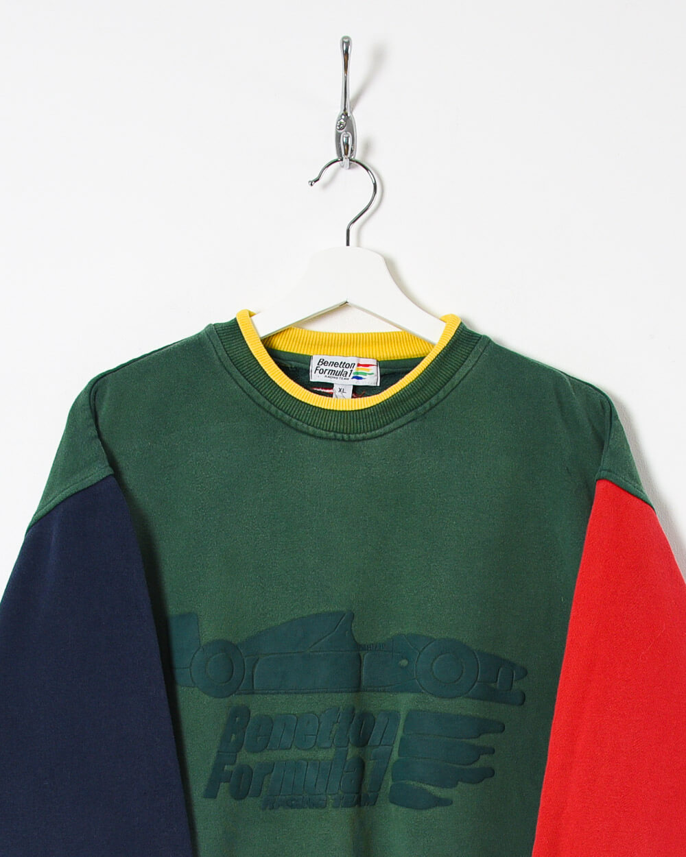 Benetton Formula 1 Racing Team Sweatshirt - Large - Domno Vintage 90s, 80s, 00s Retro and Vintage Clothing 