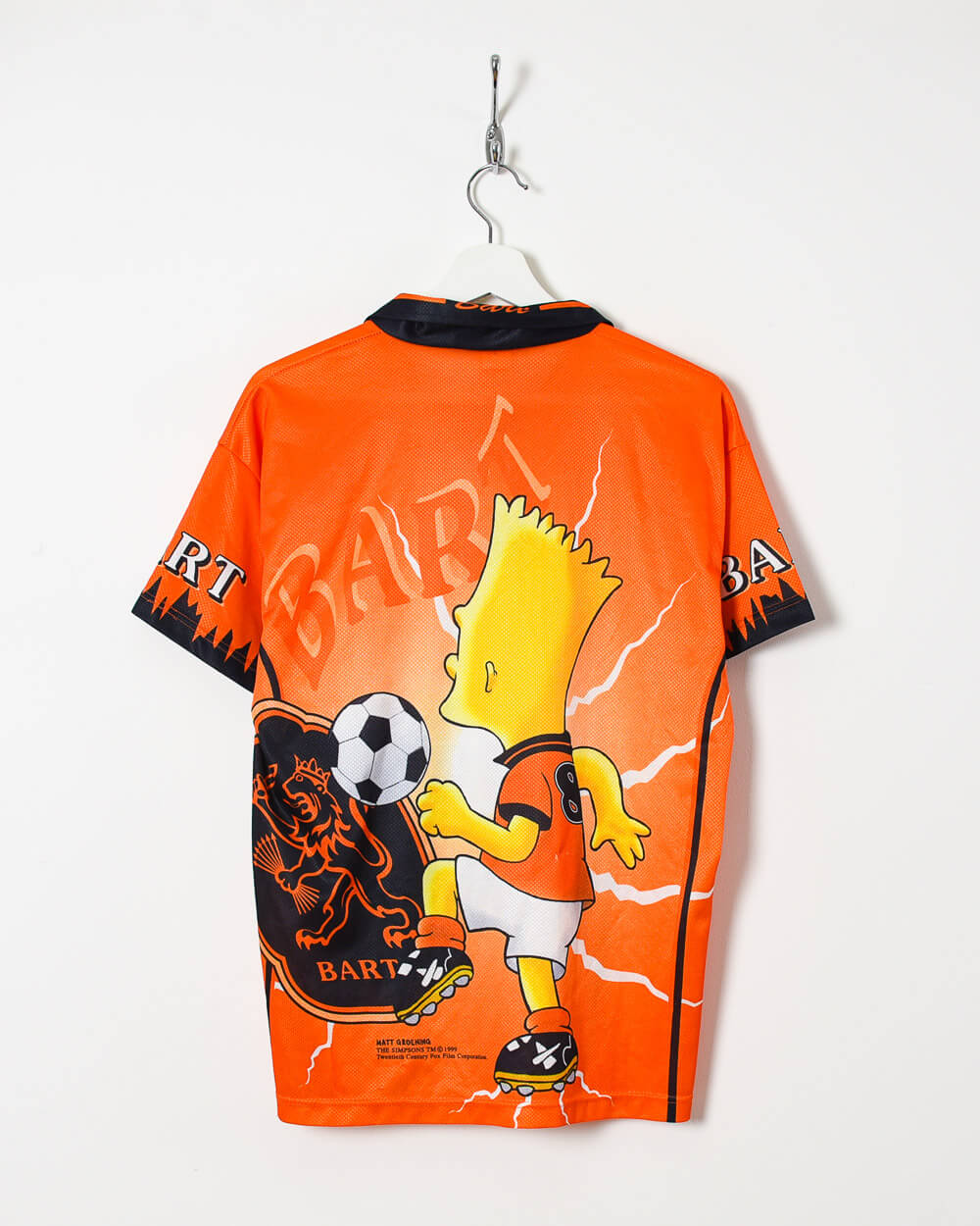 Bart Simpson Football T-Shirt - Small - Domno Vintage 90s, 80s, 00s Retro and Vintage Clothing 