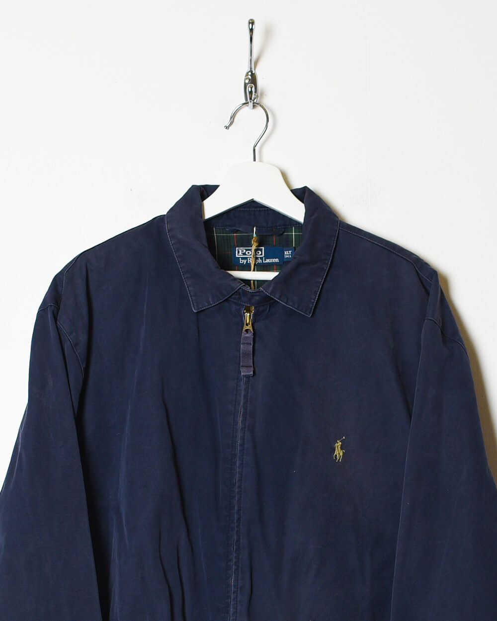 Vintage 90s Navy Polo Ralph Lauren Harrington Jacket X Large Cotton Domno Vintage