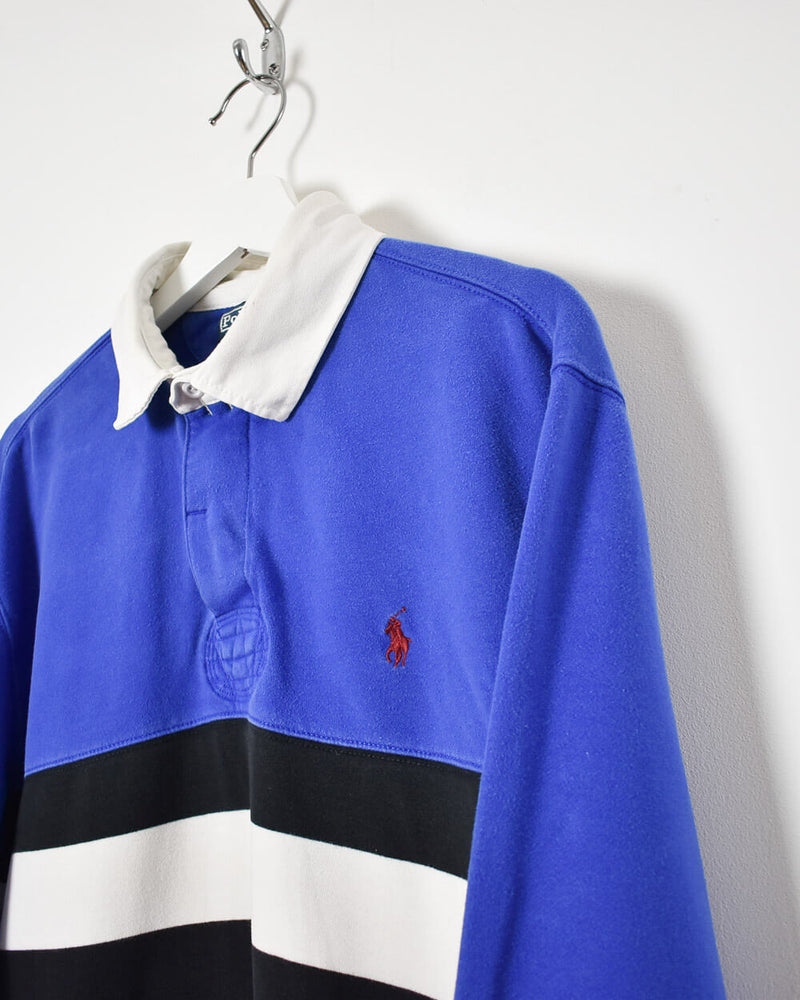Ralph Lauren Rugby Shirt - X-Large - Domno Vintage 90s, 80s, 00s Retro and Vintage Clothing 