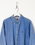 Blue Tommy Hilfiger Denim Shirt - X-Large