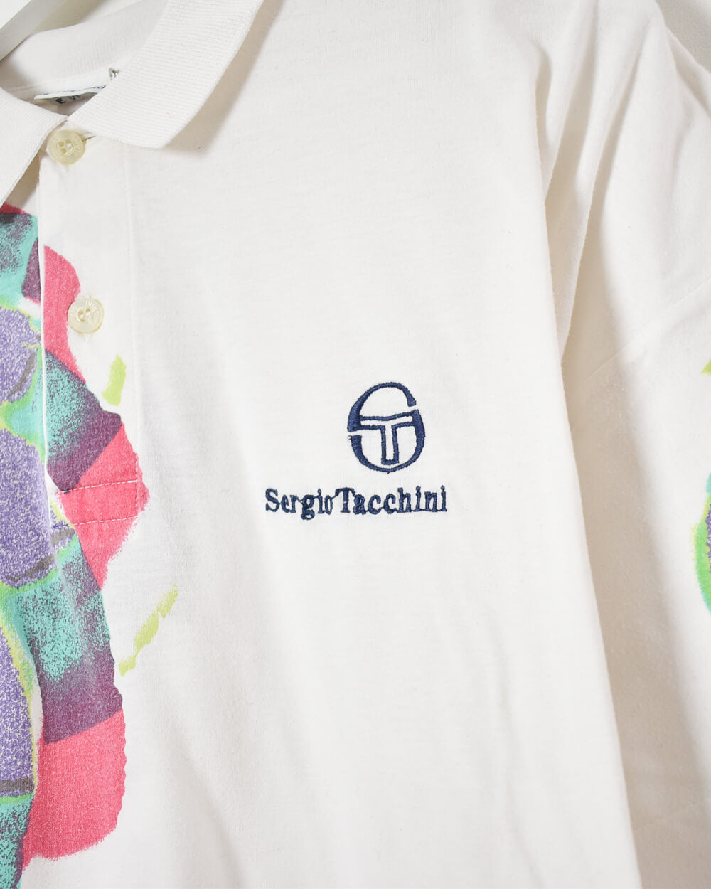 Sergio Tacchini Polo Shirt - Small - Domno Vintage 90s, 80s, 00s Retro and Vintage Clothing 