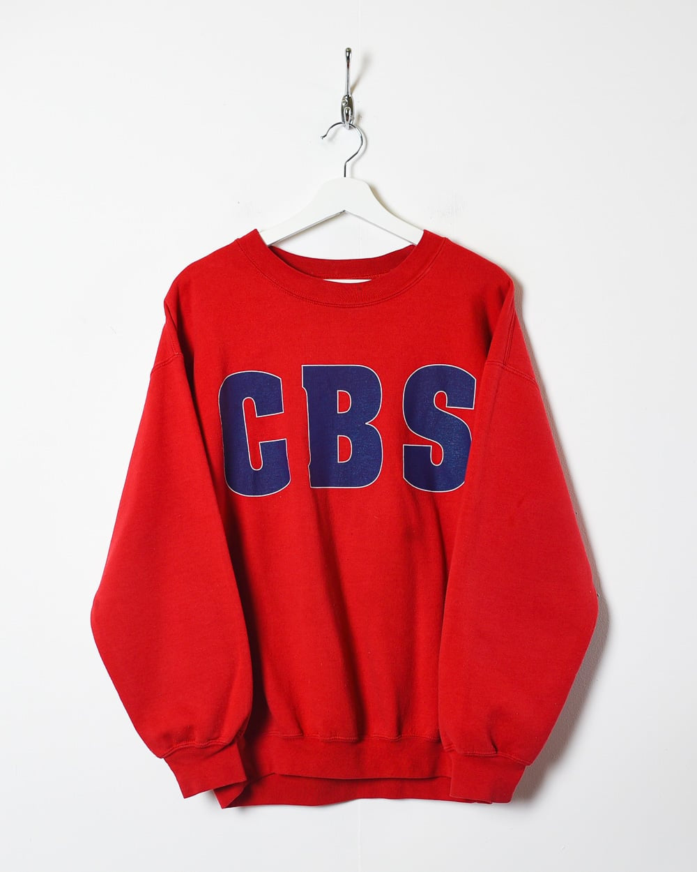 Red Vintage CBS Sweatshirt - Medium