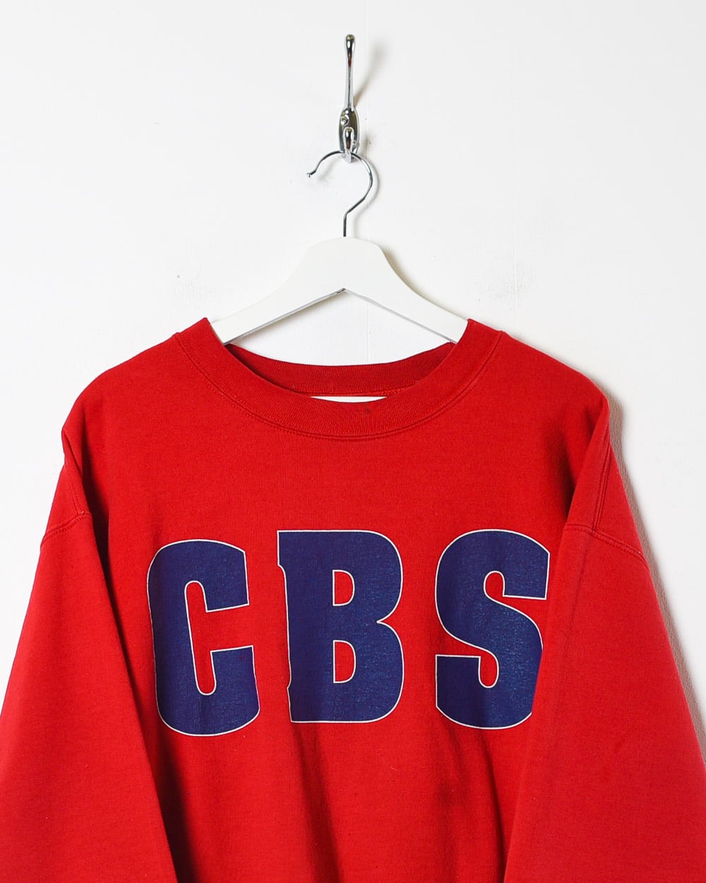 Red Vintage CBS Sweatshirt - Medium