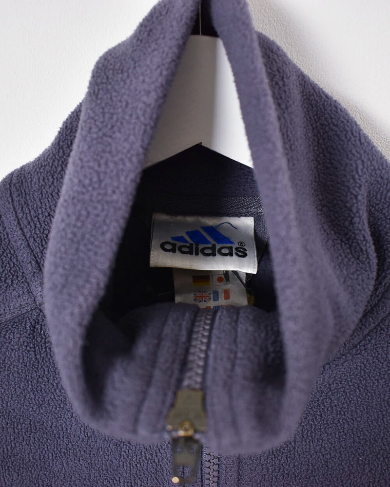 Adidas Women's Zip-Through Fleece - Large - Domno Vintage 90s, 80s, 00s Retro and Vintage Clothing 